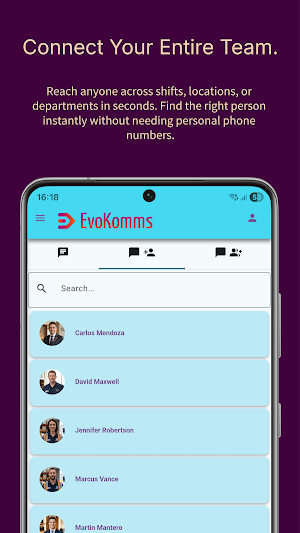 EvoKomms: Frontline Connect Screenshot 3