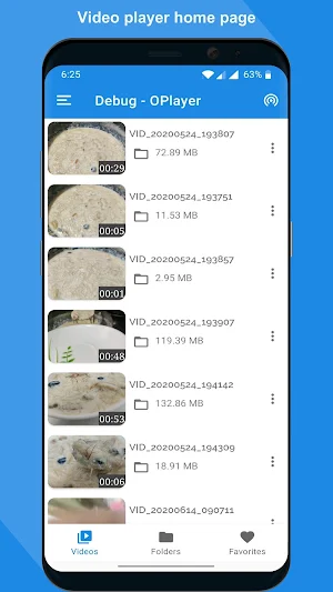 Video player with subtitle support - Video player. Screenshot 1
