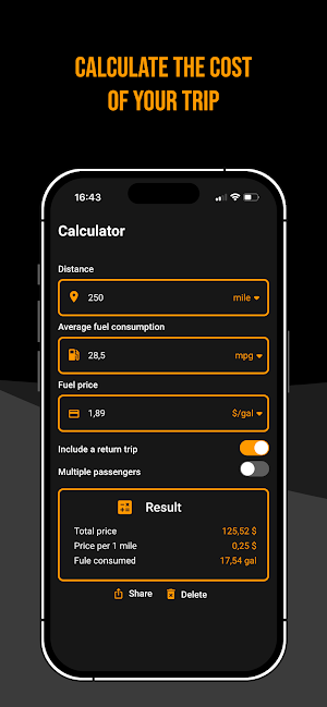 Fuel Calculator Pro Screenshot 1