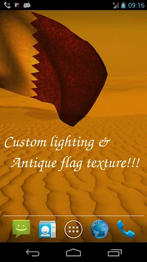 Qatar Flag Live Wallpaper Screenshot 3
