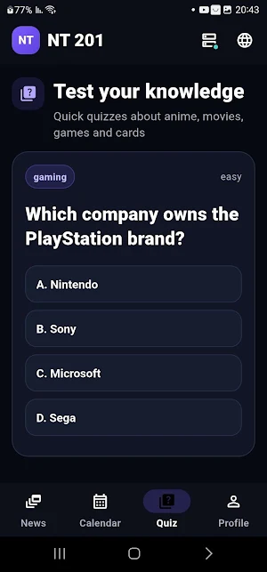 NT 201 Screenshot 1