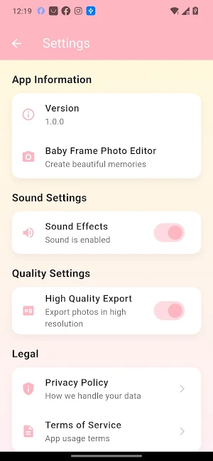 Cute Baby Birth Frame Editor Screenshot 2