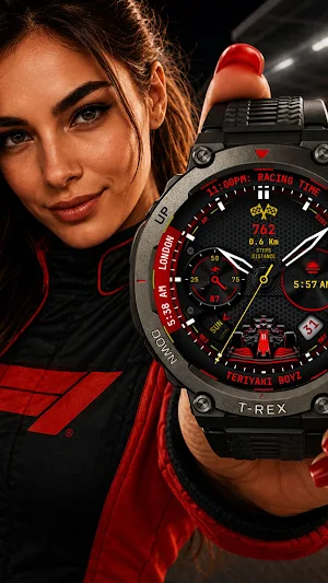 Racing Time Watch Face 169 Screenshot 0