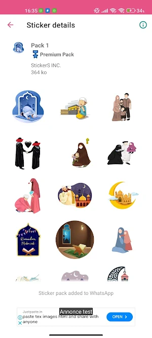 Ramadan Mubarak Stickers Screenshot 2