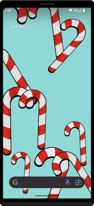 Candy Canes Live Wallpaper Screenshot 1