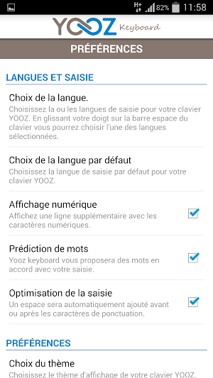 YOOZ Keyboard Screenshot 1