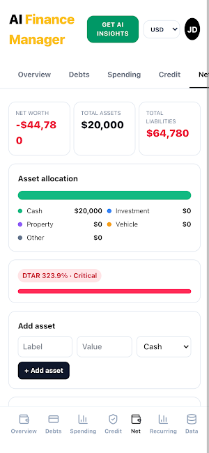 AI Finance Manager Screenshot 3