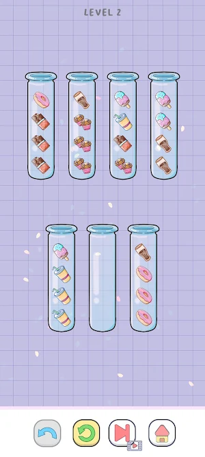 Yummy Sort: Cute Food Puzzle Screenshot 3