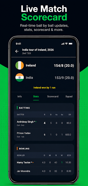 India Live Cricket Score Screenshot 1