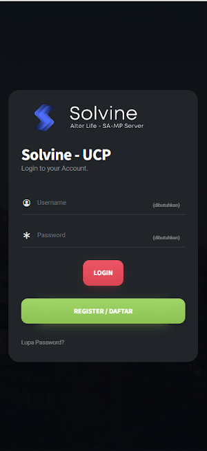 Solvine AlterLife UCP - SA:MP Screenshot 1