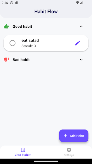 Habit Flow Screenshot 2