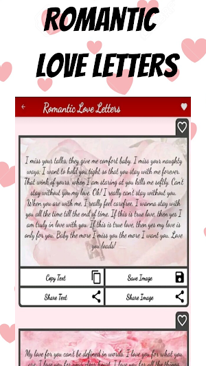 Love Letters & Love Messages - Share Flirty Texts Screenshot 1