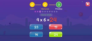 Multiplication Tables Game Screenshot 3