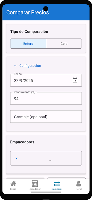 Precios Camaron Ecuador Screenshot 2