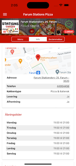 Farum Stations Pizza Screenshot 1