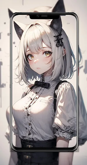 Cat Girl Anime Wallpaper Screenshot 2