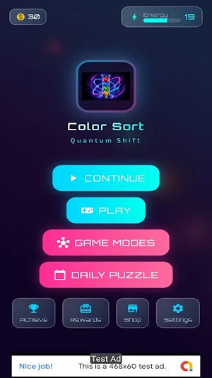 Color Sort: Quantum Shift Screenshot 2