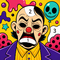 Evil Clown Color by Number