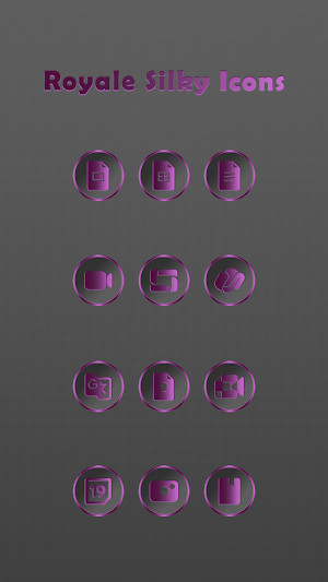 Royale Silky Dark Pink Icons Screenshot 1