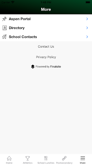 McCann Technical School App Screenshot 2