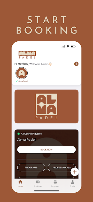 Alma Padel Screenshot 1