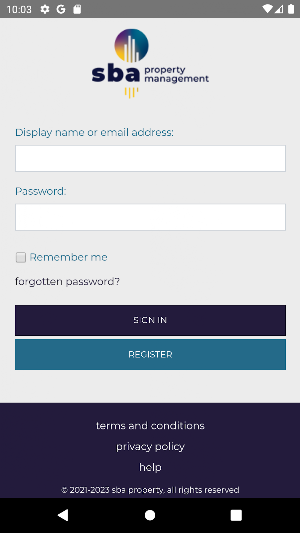 SBA Property Management screenshot 1