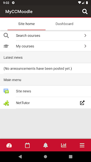 MyCCMoodle Screenshot 2