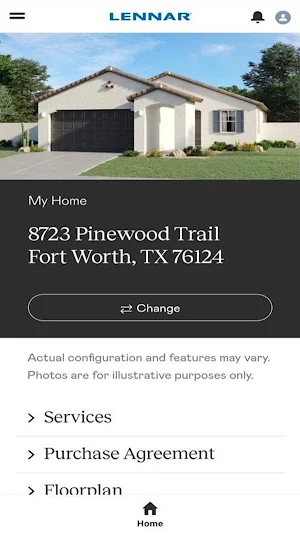 Lennar Account Screenshot 1