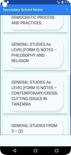 Secondary School Notes screenshot 1