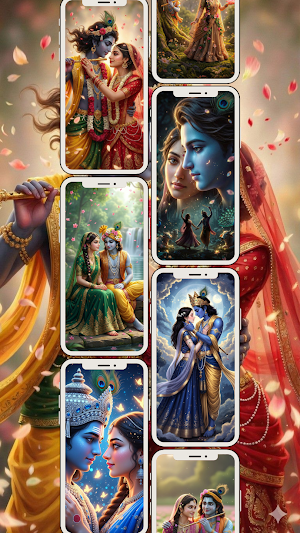 Radha Krishna Wallpaper 4K Screenshot 2