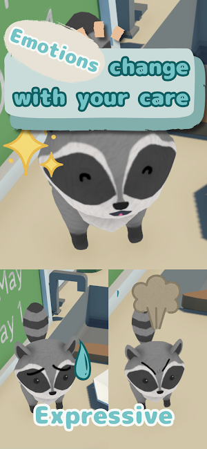 Chibi Raccoon -Cute Pet Game- Screenshot 3