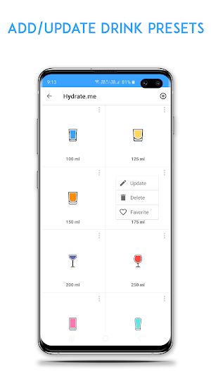 Hydrate.me - Water Drink Reminder & Water Tracker Screenshot 1