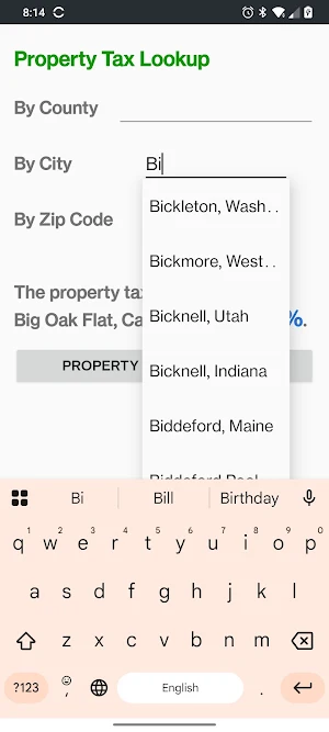 Property Tax Screenshot 2