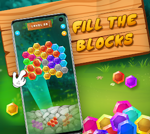 Hexa Block Jungle Puzzle Screenshot 1
