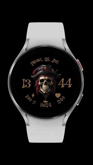 Pirate skull - Wear OS Screenshot 2