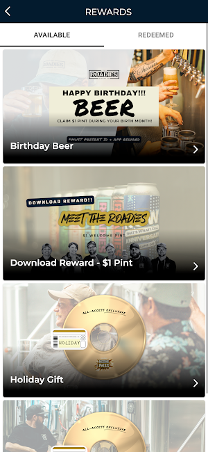 The Roadies Brewing Co Screenshot 2
