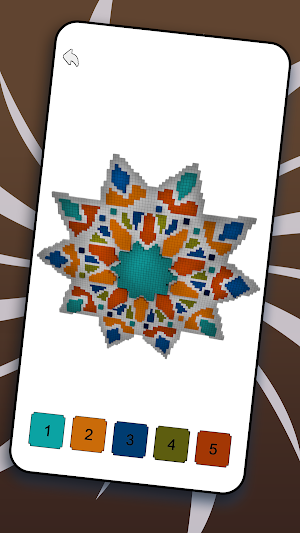 Mandala Voxel 3D Coloring Book Screenshot 3