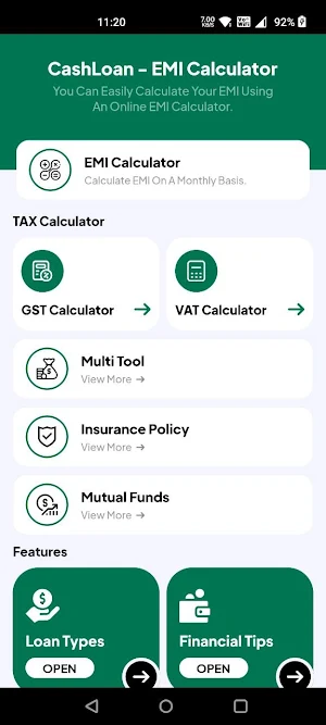 CashLoan : Loan EMI Calculator Screenshot 3