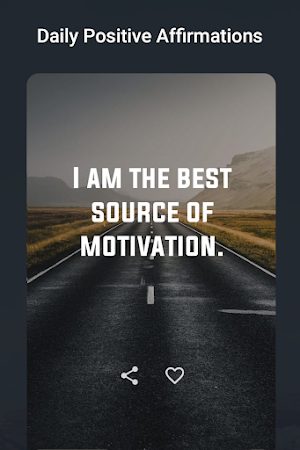 Positive Daily Affirmation App Screenshot 0