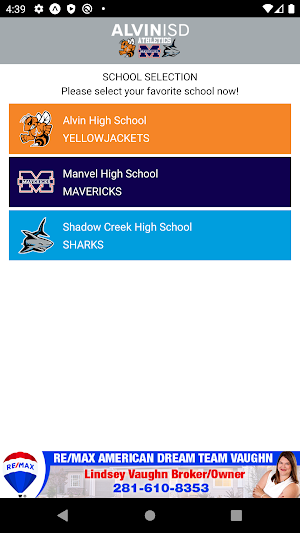 Alvin ISD Athletics Screenshot 1