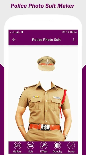 Police Photo Suit Screenshot 1