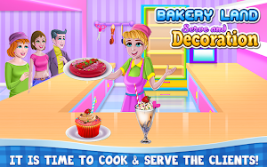 Bakery Land Serve and Decoration Screenshot 2