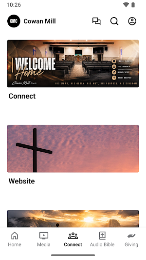 Cowan Mill Church App Screenshot 2