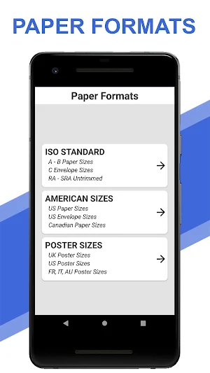 Paper Formats: ISO & American Screenshot 0
