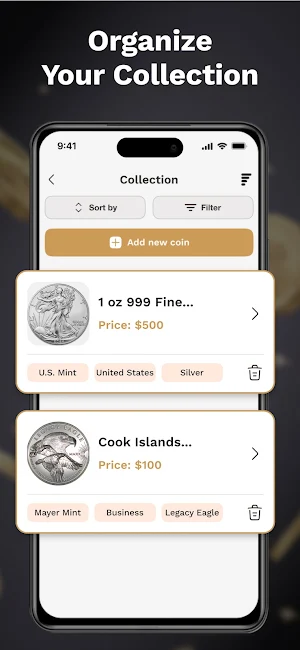 Coin Collection Manager Screenshot 2