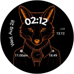 Fox with a Watch Face Screenshot 1