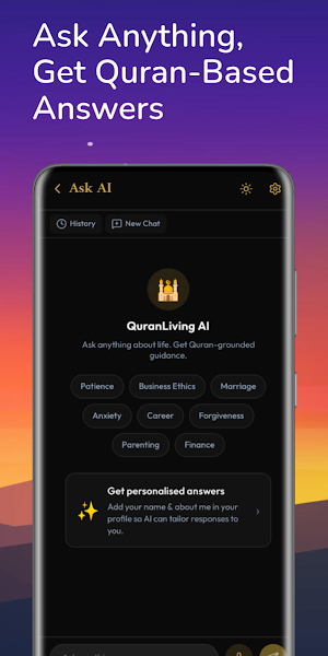 Quran living: Quran & Ask AI Screenshot 0