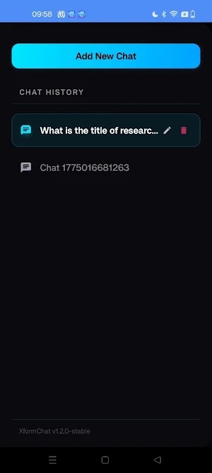 XformChat-Local RAG Screenshot 0
