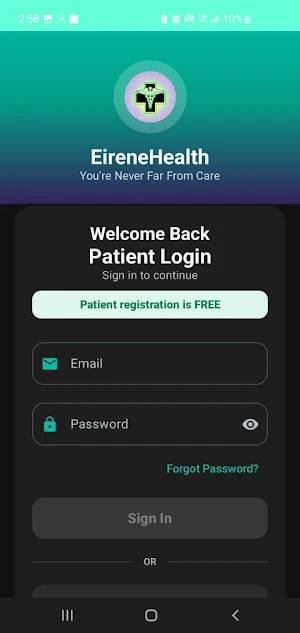 EireneHealth Screenshot 1