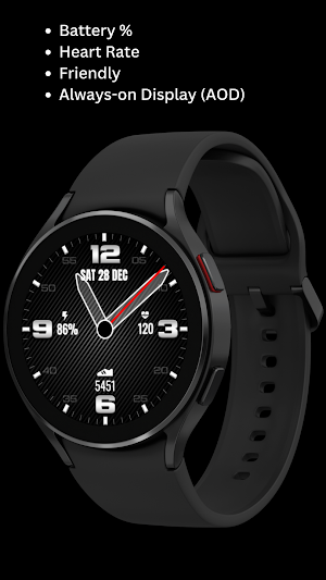 Dynamic Carbon Watch Face Screenshot 3